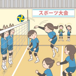 4人対4人のチームスポーツです